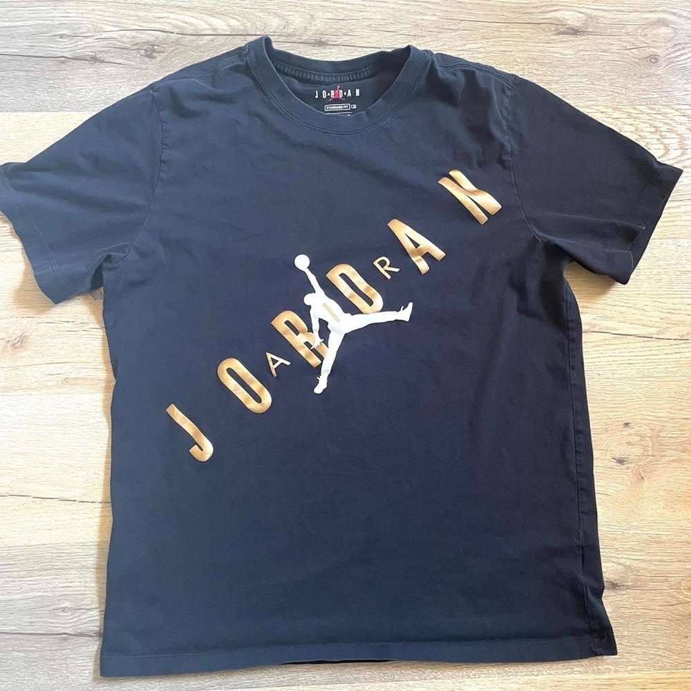 Jordan Retro Black and Gold Tee